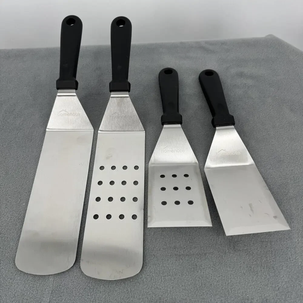 Homenote Griddle Spatula Set 4 Piece Stainless Steel Blackstone‎ BBQ Tools
